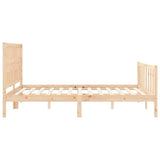 Cadre de lit sans matelas 160x200 cm bois massif de pin