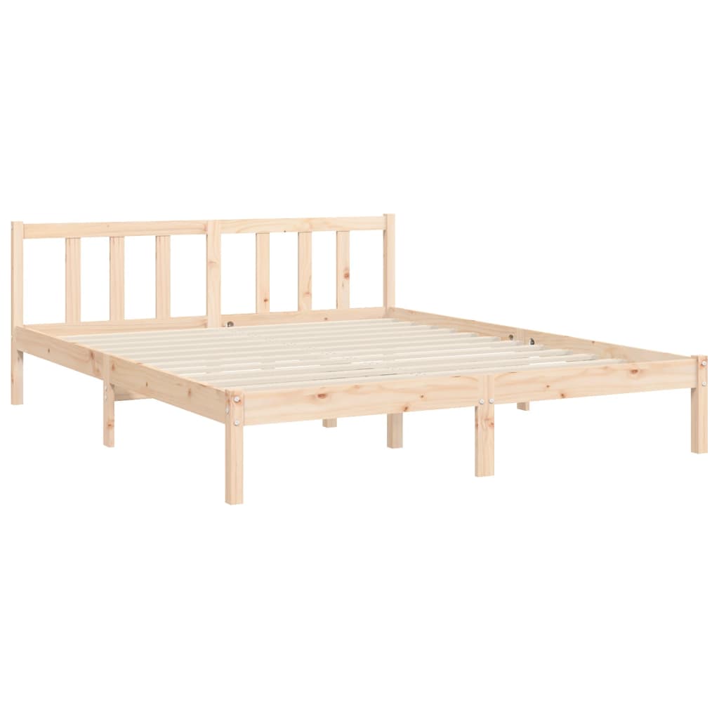 Cadre de lit sans matelas 160x200 cm bois massif de pin