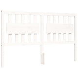 Cadre de lit sans matelas blanc 160x200 cm bois de pin massif