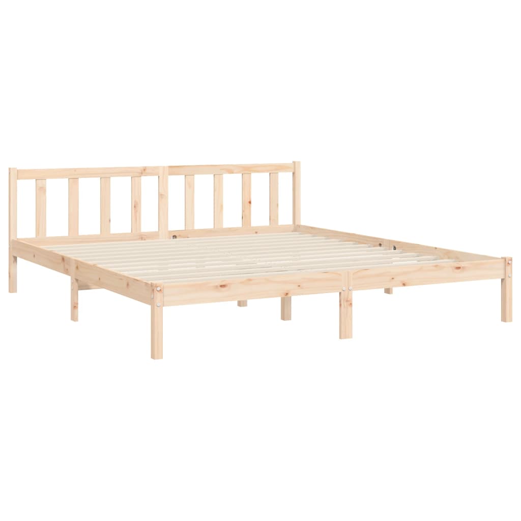 Cadre de lit sans matelas bois massif de pin