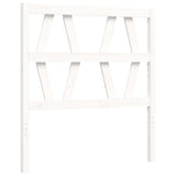 Cadre de lit sans matelas blanc bois de pin massif