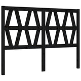 Cadre de lit sans matelas noir 140x190 cm bois de pin massif