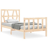 Cadre de lit sans matelas 90x200 cm bois de pin massif