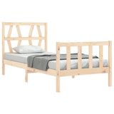 Cadre de lit sans matelas 90x200 cm bois de pin massif