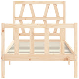 Cadre de lit sans matelas 90x200 cm bois de pin massif