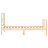 Cadre de lit sans matelas 100x200 cm bois massif de pin