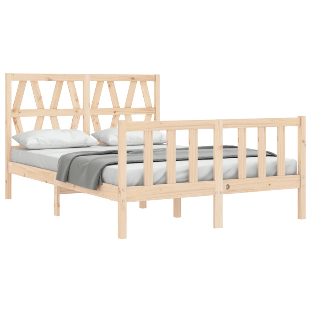 Cadre de lit sans matelas 120x200 cm bois de pin massif