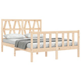 Cadre de lit sans matelas 120x200 cm bois de pin massif