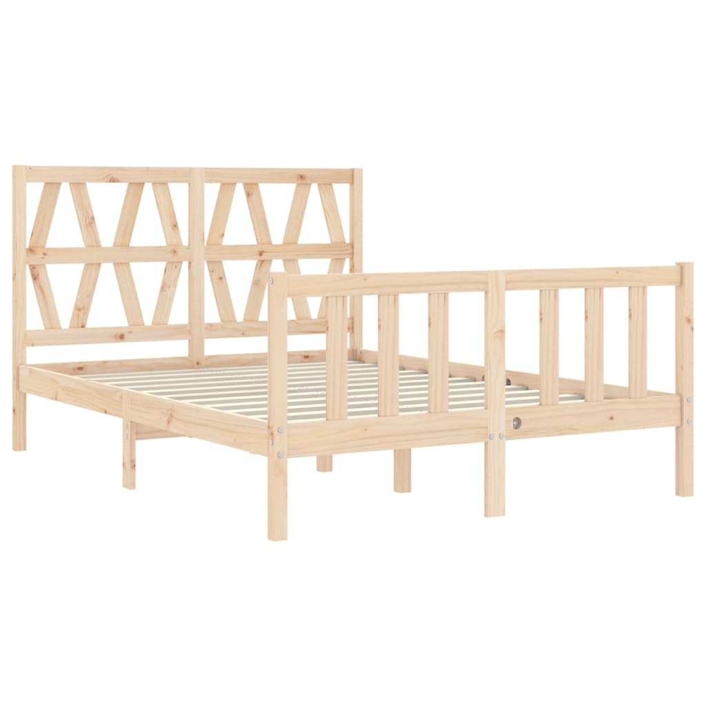 Cadre de lit sans matelas 120x200 cm bois de pin massif