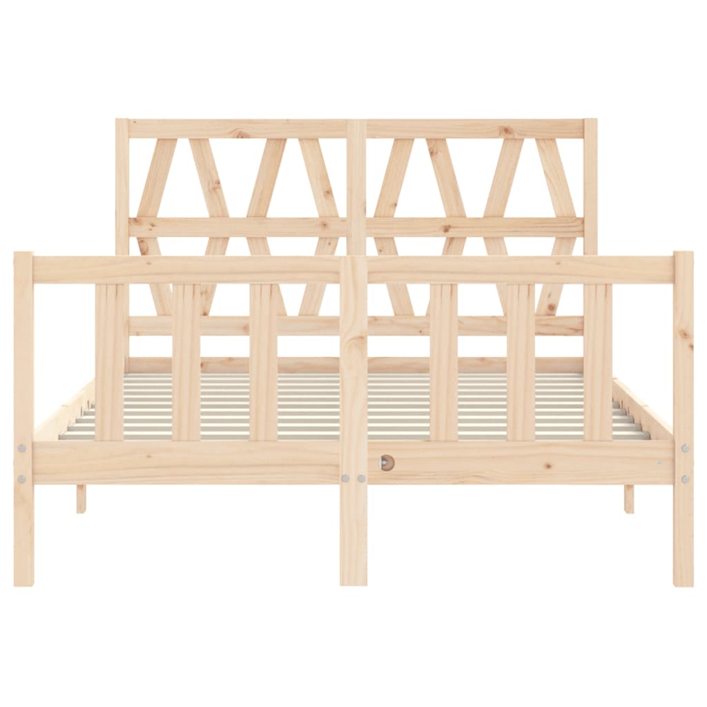 Cadre de lit sans matelas 120x200 cm bois de pin massif