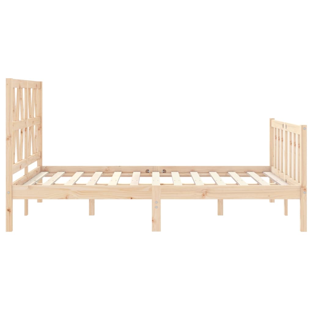 Cadre de lit sans matelas 120x200 cm bois de pin massif