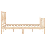 Cadre de lit sans matelas 120x200 cm bois de pin massif