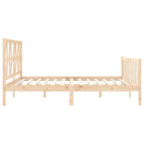 Cadre de lit sans matelas 200x200 cm bois massif de pin