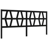 Cadre de lit sans matelas noir 200x200 cm bois massif de pin