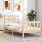 Bed frame without mattress solid pine wood