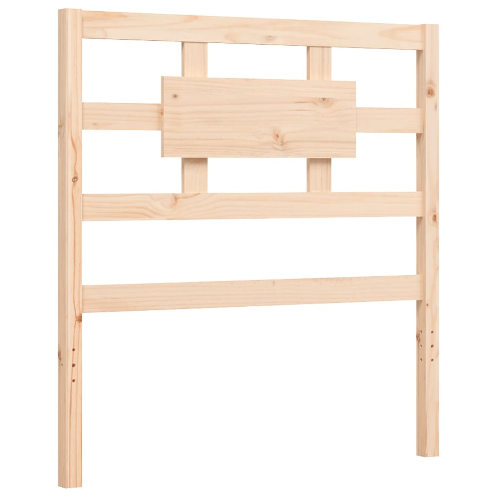 Bed frame without mattress solid pine wood