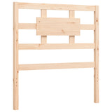 Bed frame without mattress solid pine wood