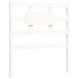 Cadre de lit sans matelas blanc bois de pin massif