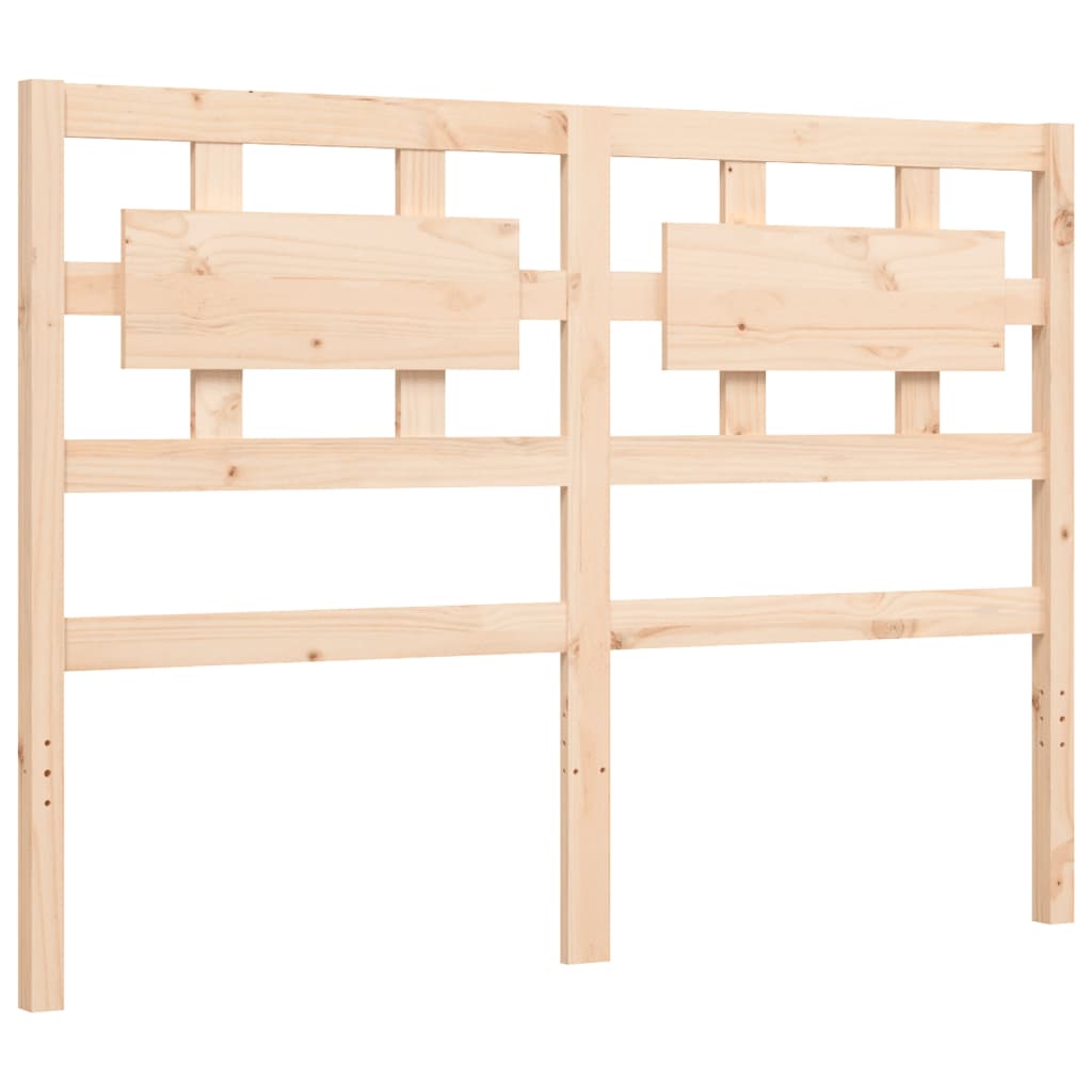 Bed frame without mattress 120x200 cm solid pine wood