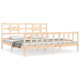 Cadre de lit sans matelas 200x200 cm bois massif de pin