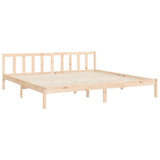 Cadre de lit sans matelas 200x200 cm bois massif de pin