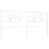 Cadre de lit sans matelas blanc 200x200 cm bois massif de pin