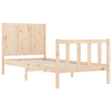 Bed frame without mattress 100x200 cm solid pine wood