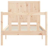 Bed frame without mattress 100x200 cm solid pine wood