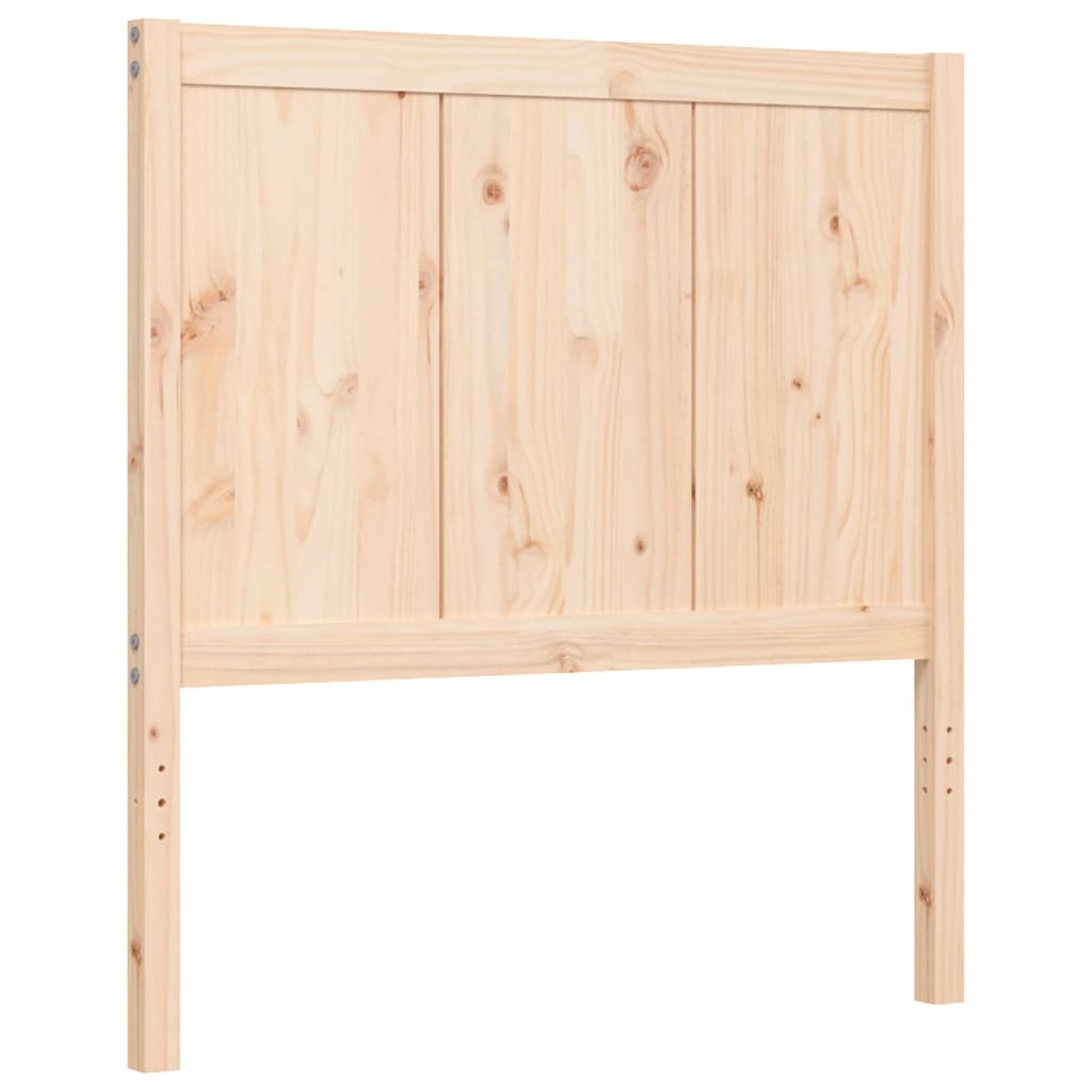 Bed frame without mattress 100x200 cm solid pine wood