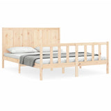 Bed frame without mattress 160x200 cm solid pine wood