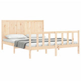 Bed frame without mattress 160x200 cm solid pine wood