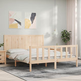 Bed frame without mattress 160x200 cm solid pine wood