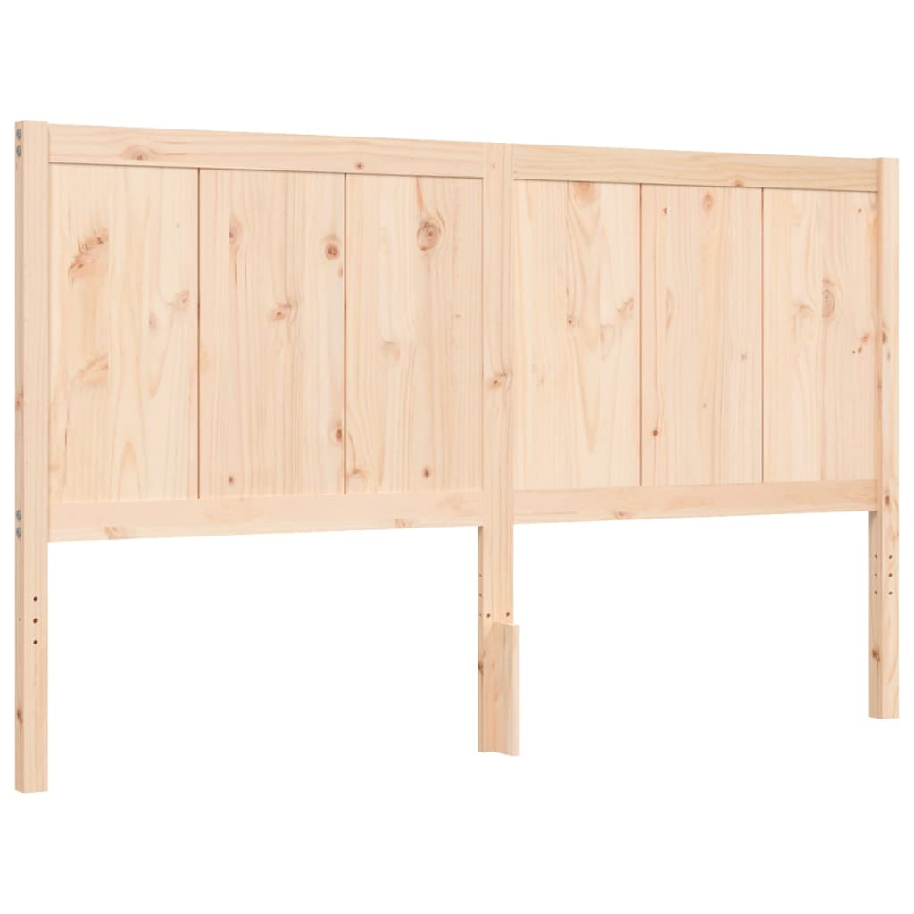 Bed frame without mattress 160x200 cm solid pine wood