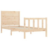 Cadre de lit sans matelas 100x200 cm bois massif de pin