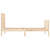 Cadre de lit sans matelas 100x200 cm bois massif de pin