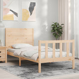 Cadre de lit sans matelas 100x200 cm bois massif de pin