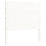 Cadre de lit sans matelas blanc 100x200 cm bois de pin massif