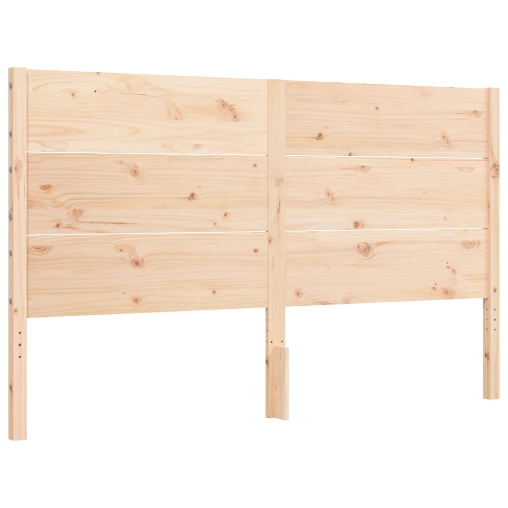 Bed frame without mattress 160x200 cm solid pine wood