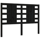 Cadre de lit sans matelas noir 140x190 cm bois de pin massif