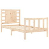 Cadre de lit sans matelas 90x200 cm bois de pin massif