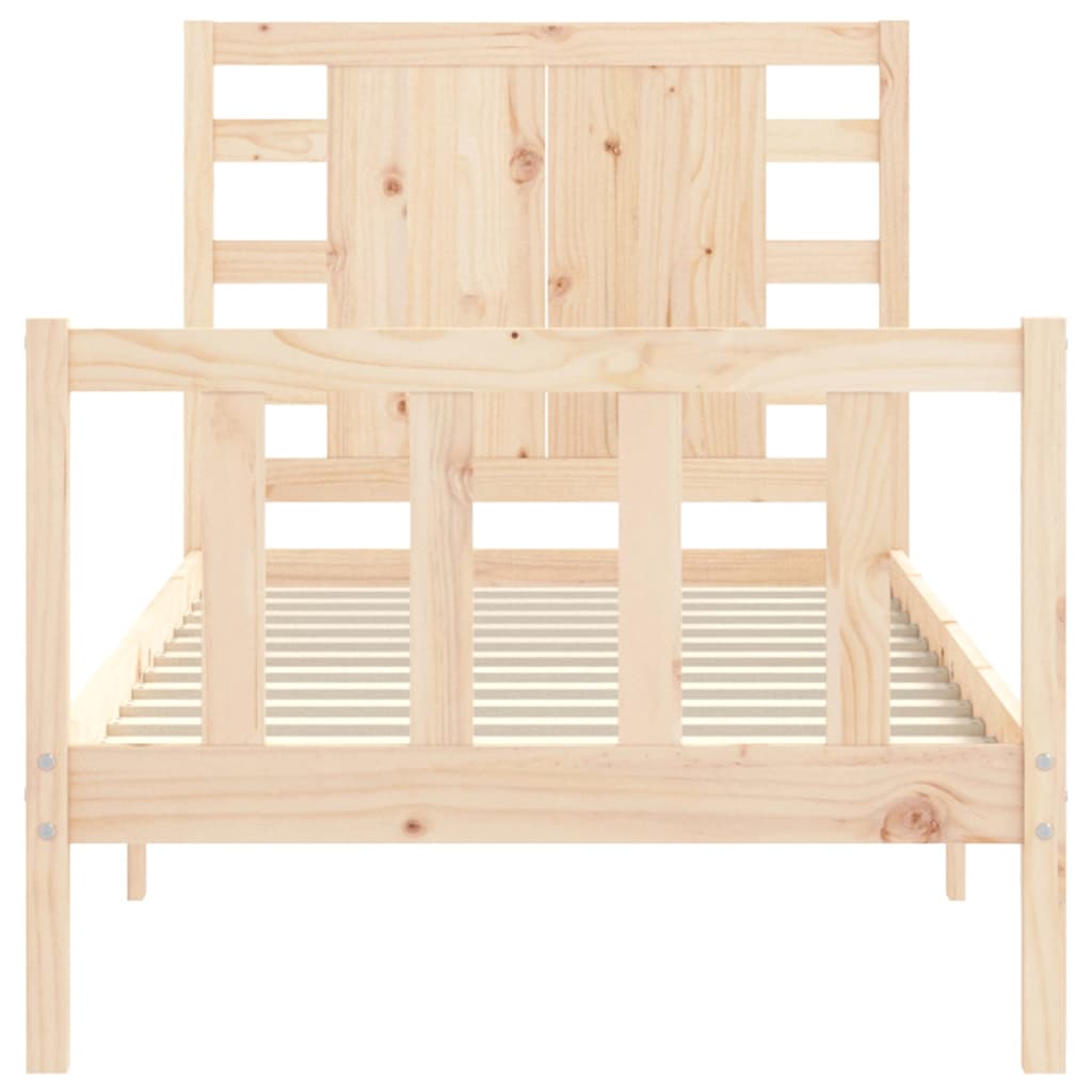 Cadre de lit sans matelas 90x200 cm bois de pin massif