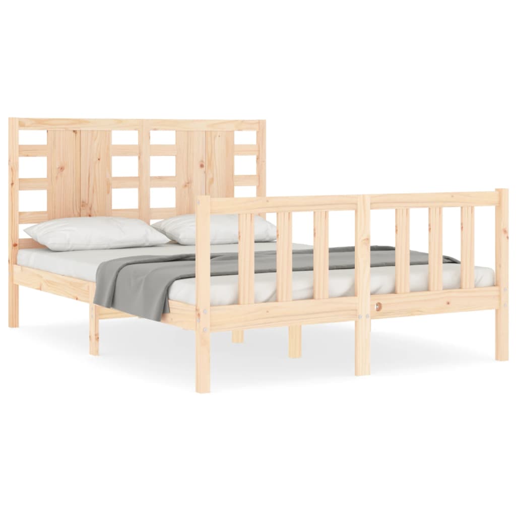 Cadre de lit sans matelas 120x200 cm bois de pin massif