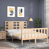 Cadre de lit sans matelas 120x200 cm bois de pin massif