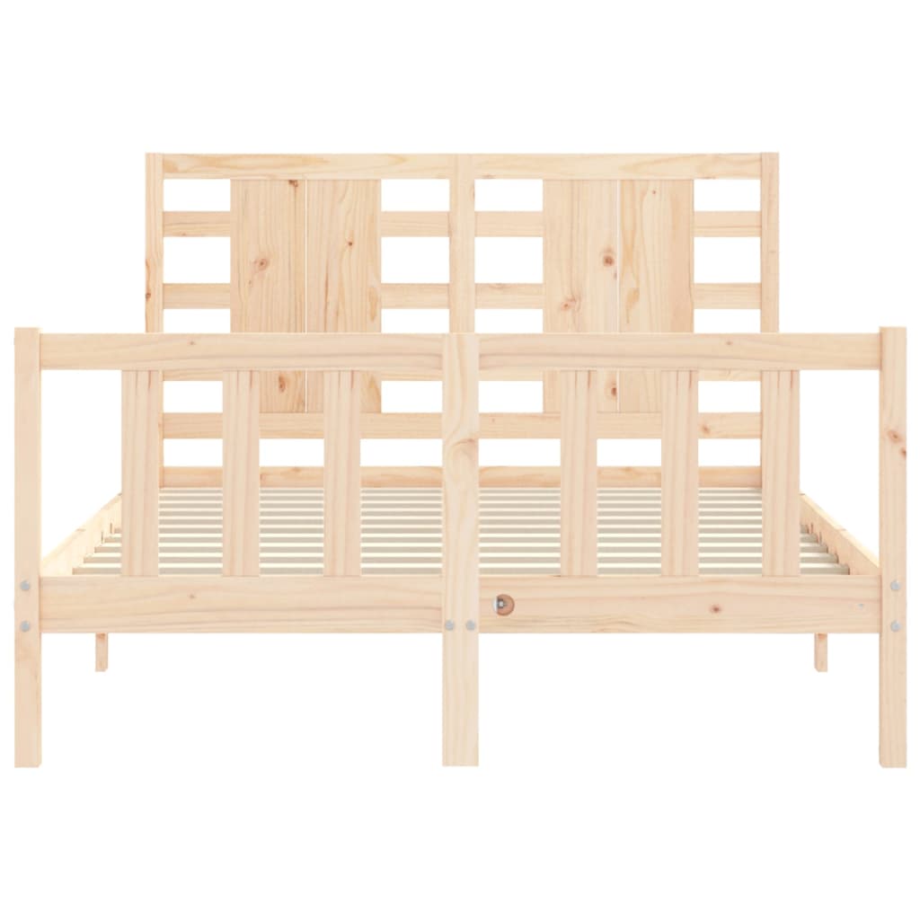 Cadre de lit sans matelas 120x200 cm bois de pin massif