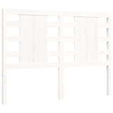 Cadre de lit sans matelas blanc 120x200 cm bois de pin massif