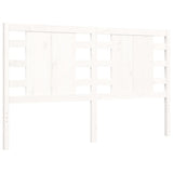 Bed frame without mattress white solid pine wood