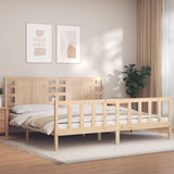 Cadre de lit sans matelas 200x200 cm bois massif de pin