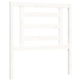 Bed frame without mattress white solid pine wood