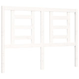 Cadre de lit sans matelas blanc bois de pin massif