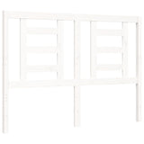 Bed frame without mattress white solid pine wood